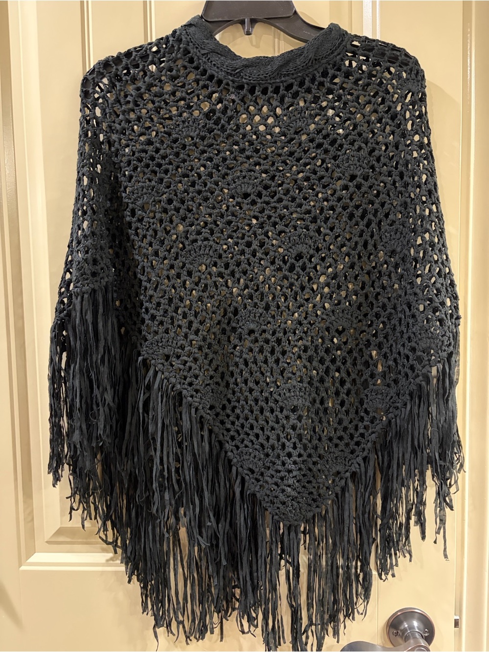 Beautiful Black Poncho by Modern Classics Brand.  EUC!